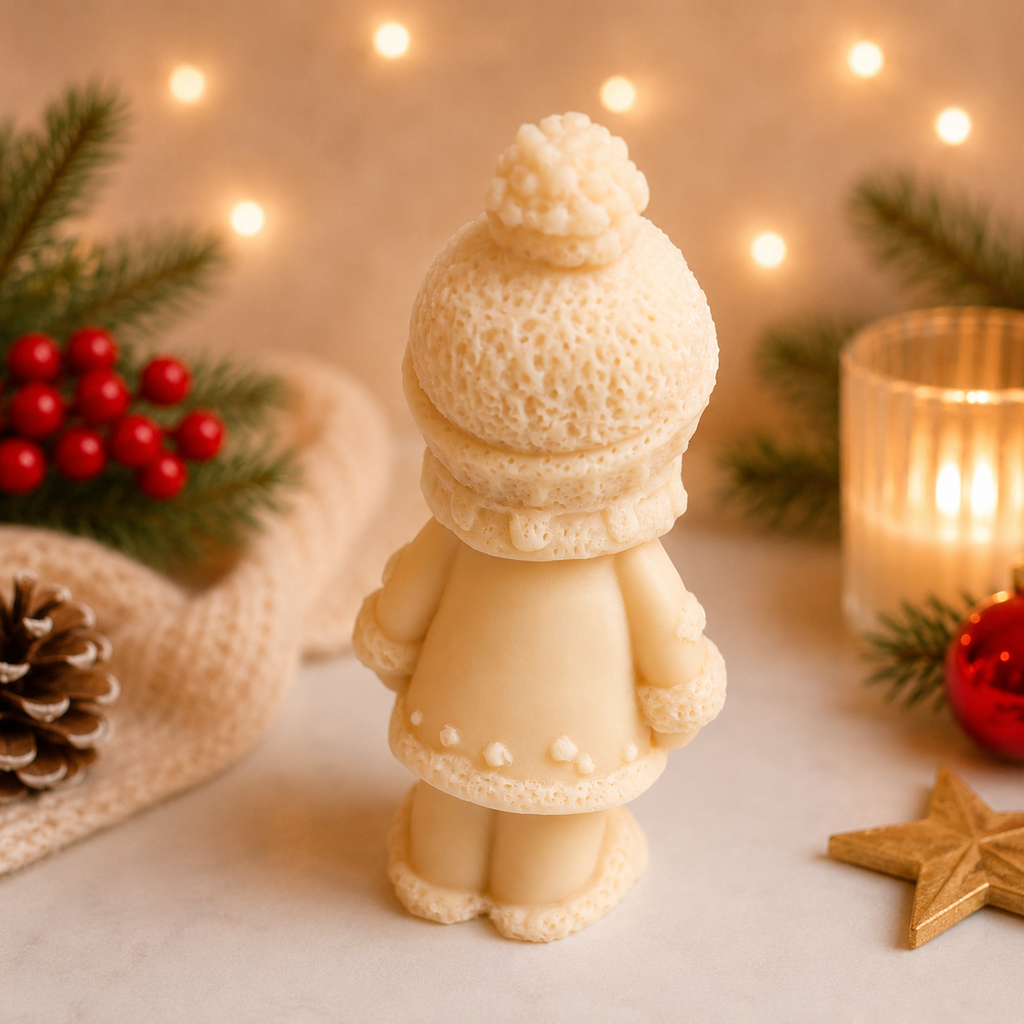 Bougie Bonhomme de Neige
