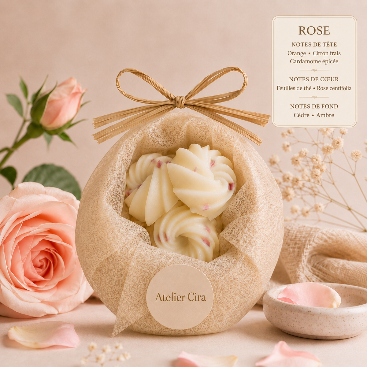 Fondants parfumés artisanaux – Cire de soja
