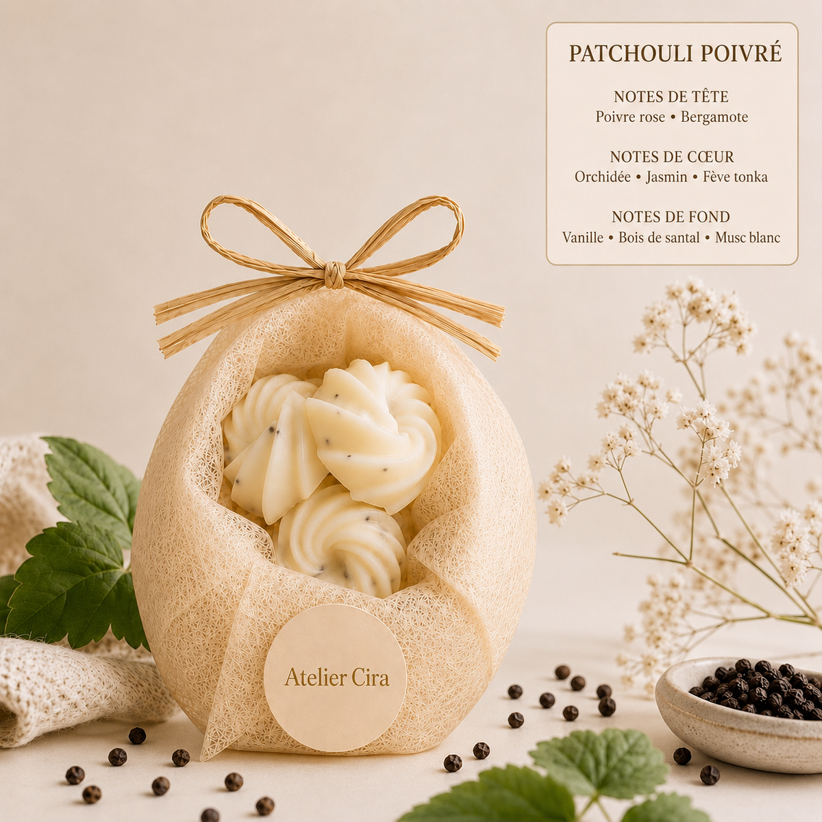 Fondants parfumés artisanaux – Cire de soja