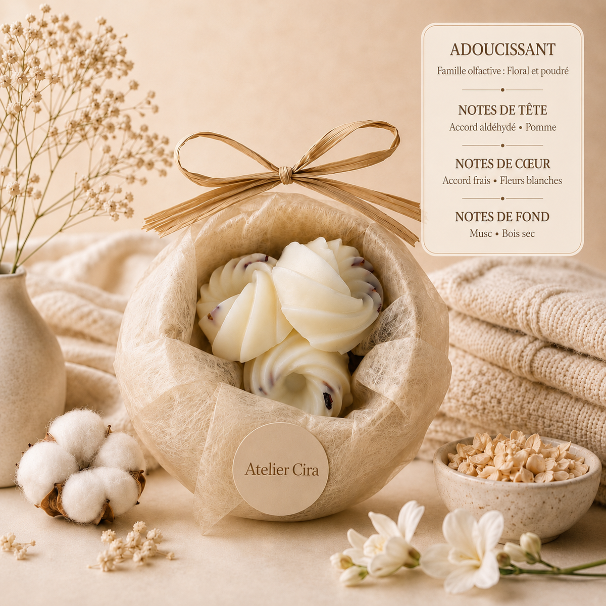 Fondants parfumés artisanaux – Cire de soja