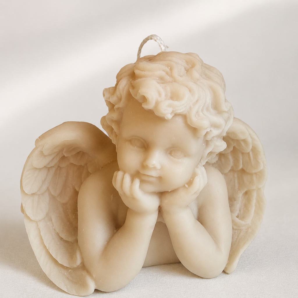 Bougie Ange aux Ailes Majestueuses
