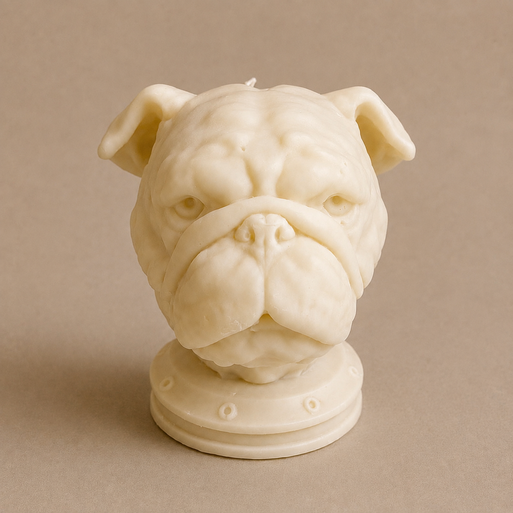 Bougie Buste Bouledogue