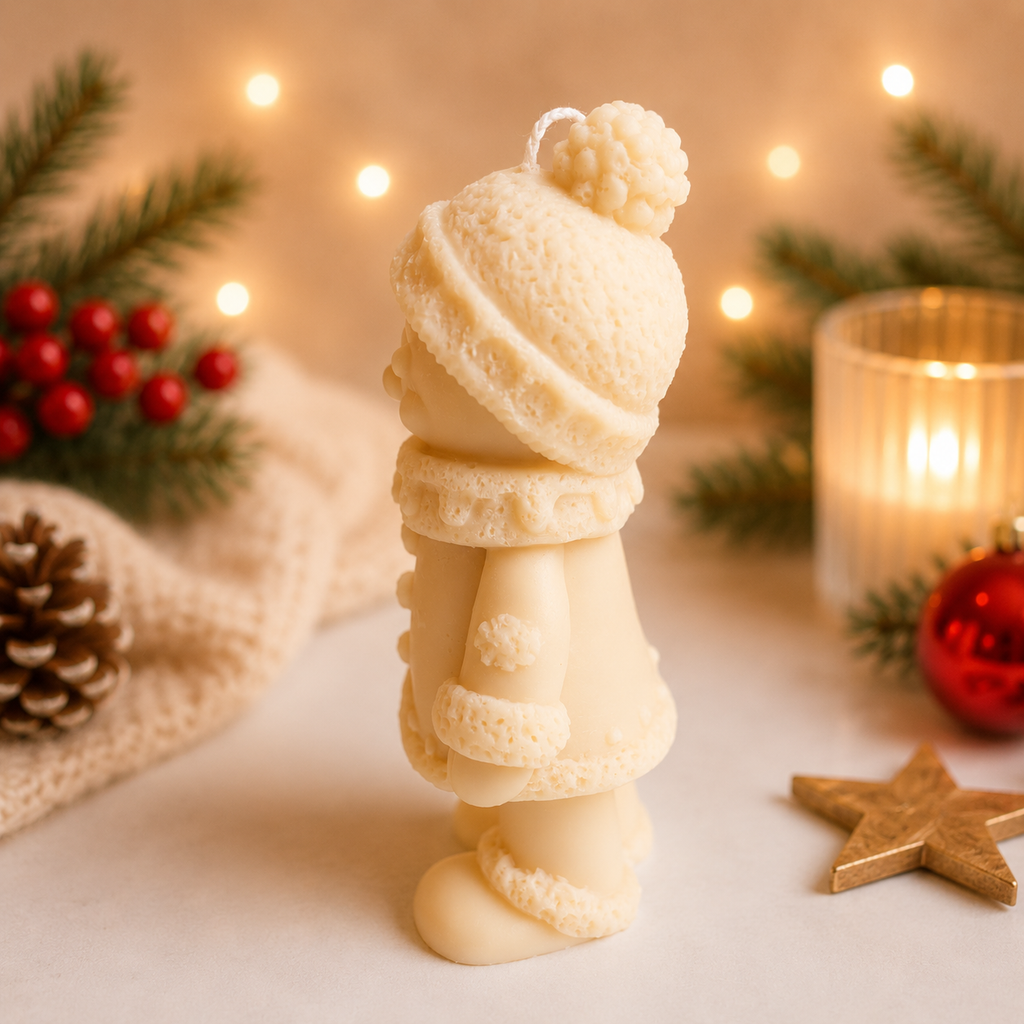 Bougie Bonhomme de Neige